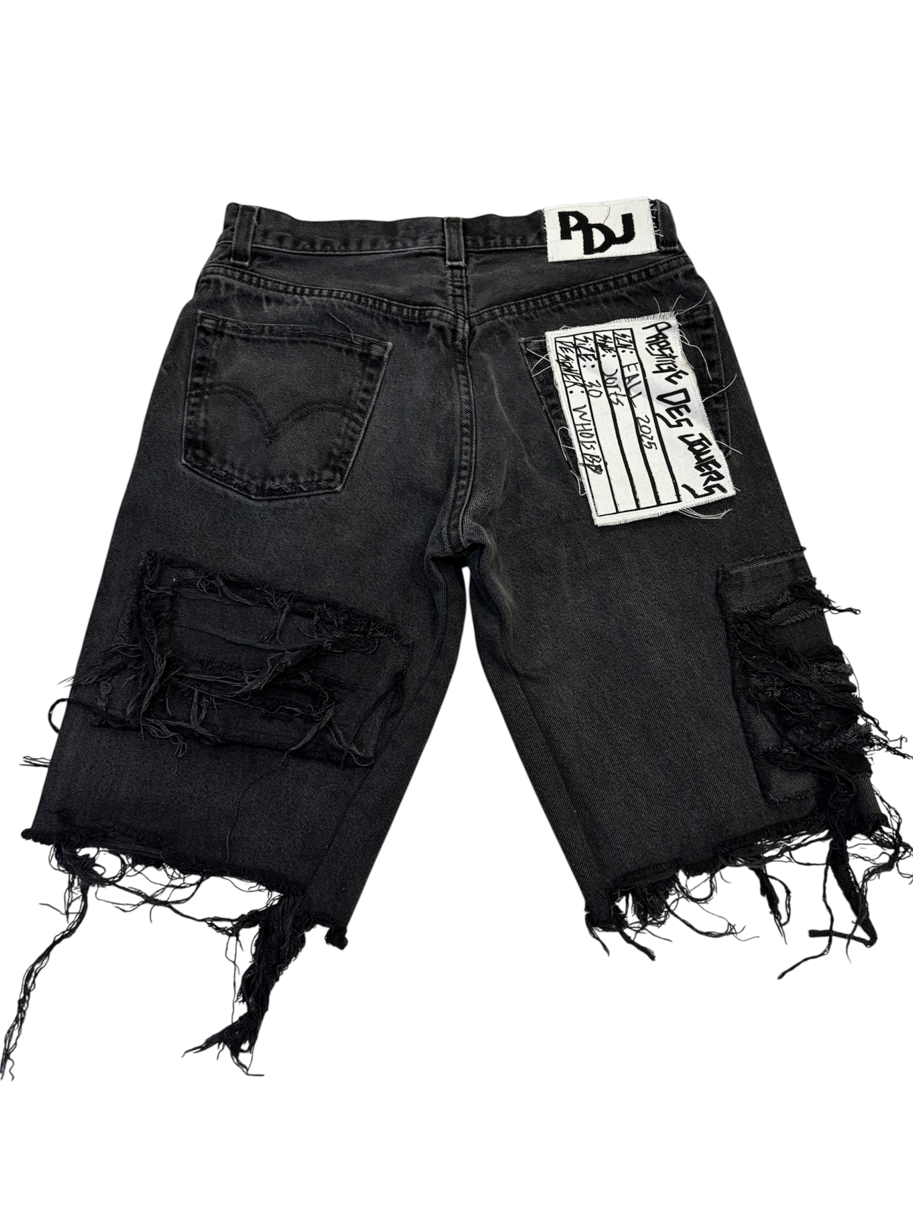 Reconstructed Rhinestone Jorts
