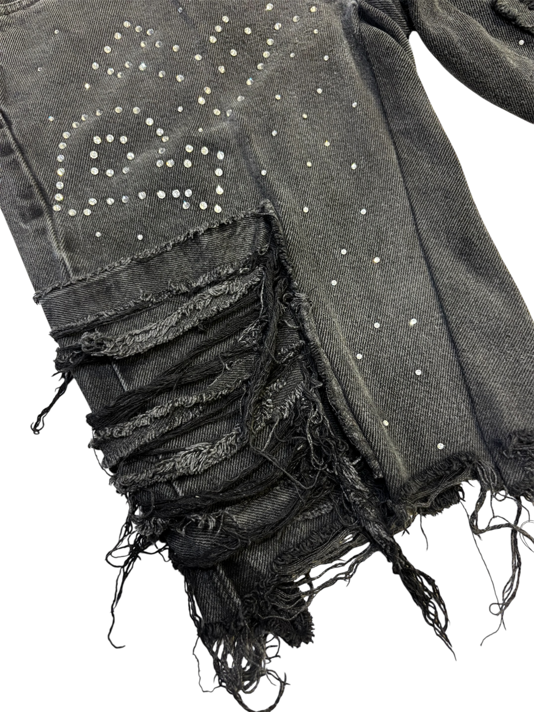 Reconstructed Rhinestone Jorts