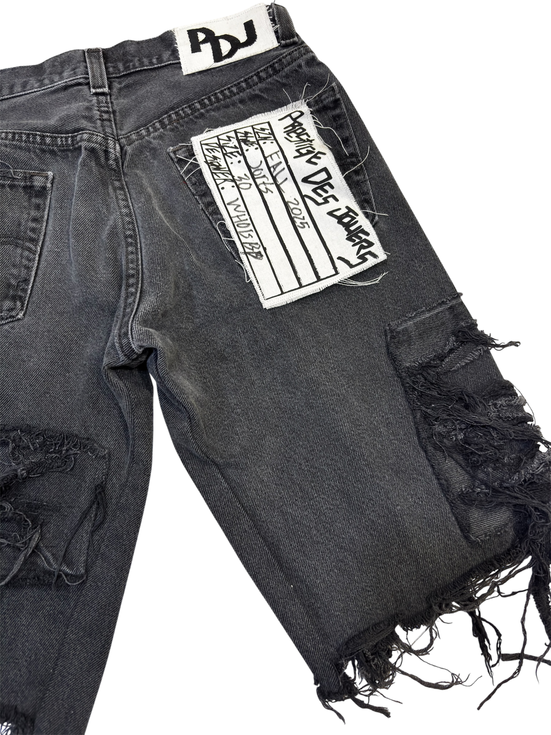 Reconstructed Rhinestone Jorts