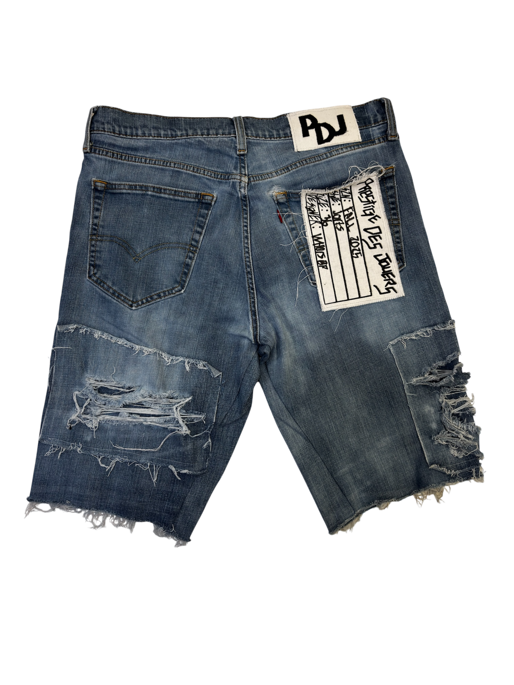 Reconstructed Rhinestone Jorts