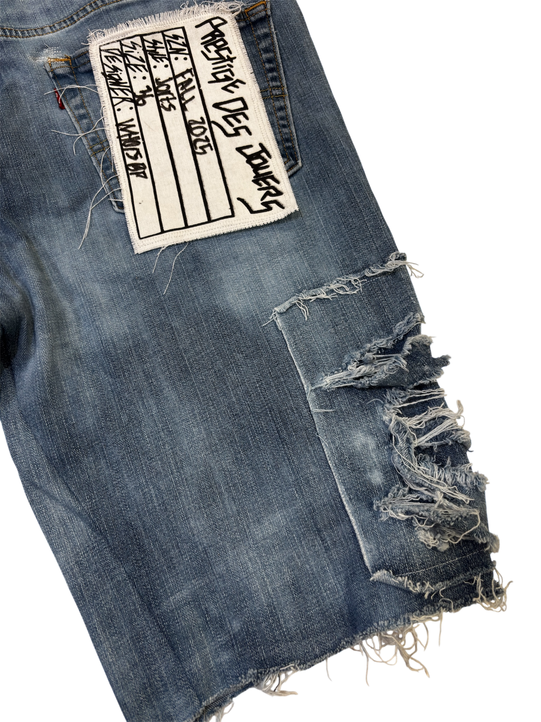 Reconstructed Rhinestone Jorts