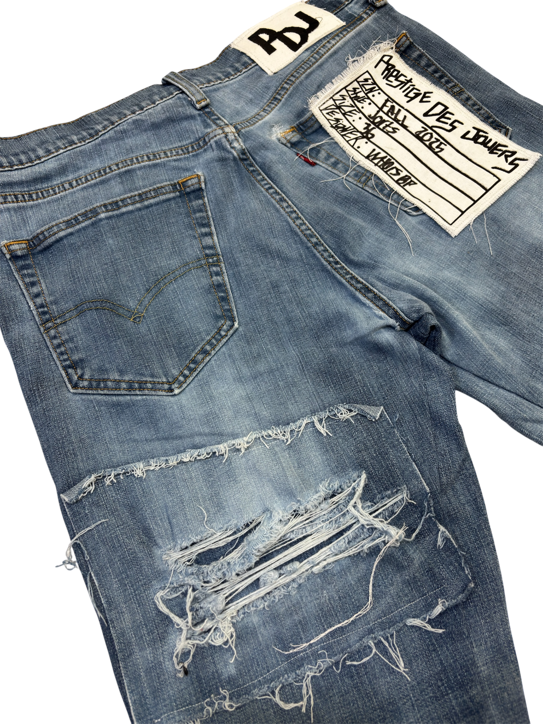 Reconstructed Rhinestone Jorts